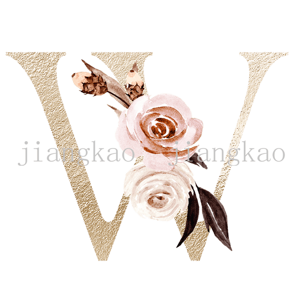 Personalised Name Initial Backpack with Pink Gold Letter Design Girls Kid Nursery Child Pre School Rucksack School Bag Backpack