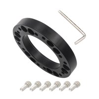 Ioensy - Adaptador De Cubo De Volante De Coche Almohadilla Espaciadora Ruedas Accesorios Piezas Negro