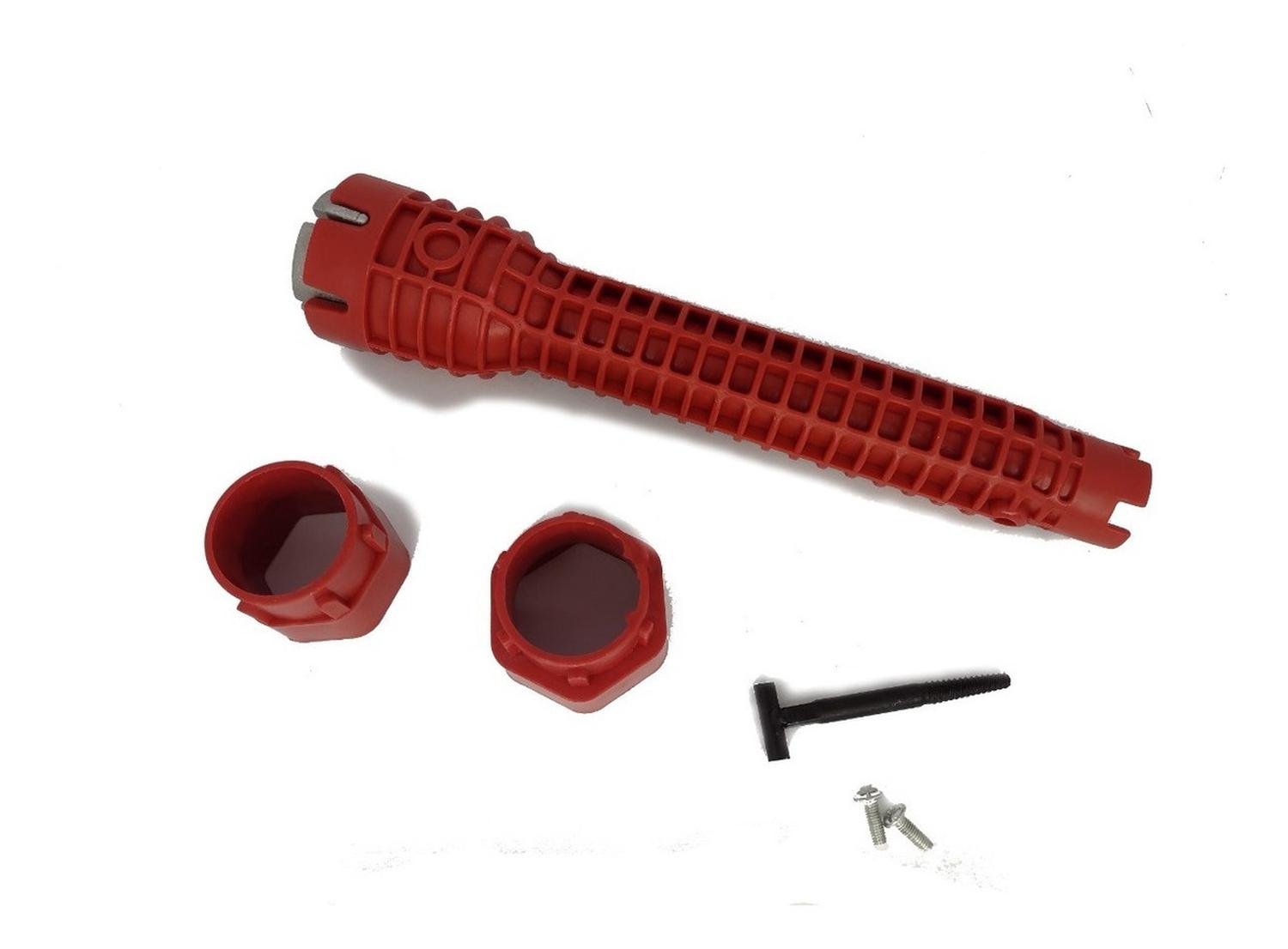 Genérica - Llave Multi-Función Gásfiter Instalación/Reparación Grifería Rojo