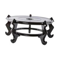 Ioensy - Soporte De Madera Para Exhibición De Macetas, Soporte Redondo Para Plantas Para Museos, Diámetro Resistente De 28Cm