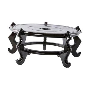 Ioensy - Soporte De Madera Para Exhibición De Macetas, Soporte Redondo Para Plantas Para Museos, Diámetro Resistente De 28Cm