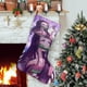 thumbnail image 1 of Nezuko Chica Cazadora de Demonios Tema: Calcetines de Navidad, fino lino blanco para colgar en escaleras y chimenea, decoración navideña para el hogar, regalo de Navidad. 45cm × 32cm, 1 of 5