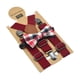 thumbnail image 2 of Conjunto De Tirantes Y Pajarita Para Ni?os, Estilo Y, Color Burdeos, Ideal Para Disfraces Formales., 2 of 5
