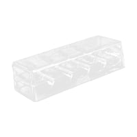 Magideal - Portador De Chip Con Un Chip En Acrílico Puce Protect Rack 5 Grids Contenedor De Almacenamiento Con Un Organizador De Organización Acrílica Para Los V