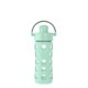 thumbnail image 1 of Botella de vidrio Lifefactory 355 ml con tapa abatible, color menta, 1 of 8