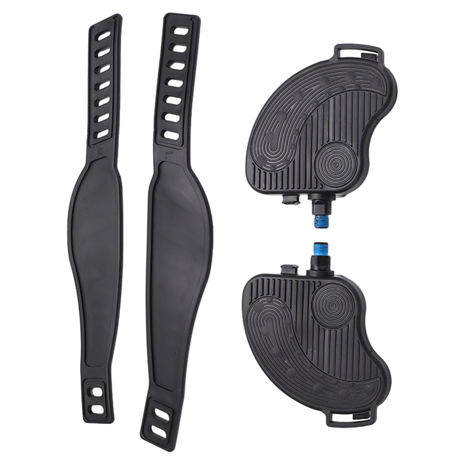 Magideal - Pedal De Bicicleta Estática, Pedal De Repuesto, Clips Duraderos Para Reposapiés, Entrenamiento De Fuerza, Multiusos Con Correa Para Gimnasio, Deportes