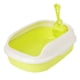 thumbnail image 2 of Caja de arena para animales pequeños, portátil, a prueba de salpicaduras, colcha semicerrada, inodoro para gatos, fácil de limpiar, bandeja de arena p Verde, 2 of 5