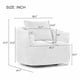 thumbnail image 5 of Silla giratoria de 360°, sofá de silla de acento de 38,2", silla de sofá giratoria tapiceada con almohada para salón, dormitorio, oficina y hotel, 5 of 5
