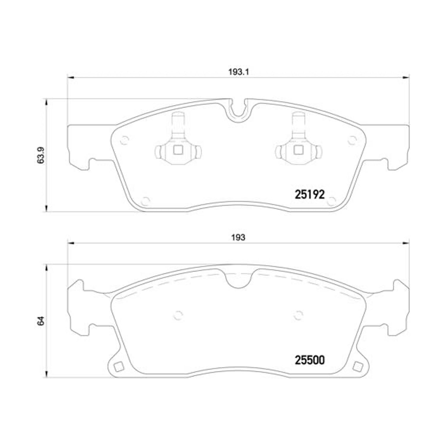 Brembo P 59 088 Pastiglie Freno Anteriori – Conforme ECE-R90, Con Indicatore Usura, Per Sistemi TRW