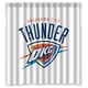 thumbnail image 1 of Cortina de ducha Oklahoma City Thunder con ganchos (167 x 183 cm), 1 of 3