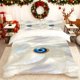 thumbnail image 1 of Evil Eye Jewelry Print Quilt Cover Set Theme Print Bedding 1 Quilt Cover + 2 Pillowcases 100% Polyester Wear-Resistant And Wrinkle-Resistant Skin-Friendly Breat, 1 of 1
