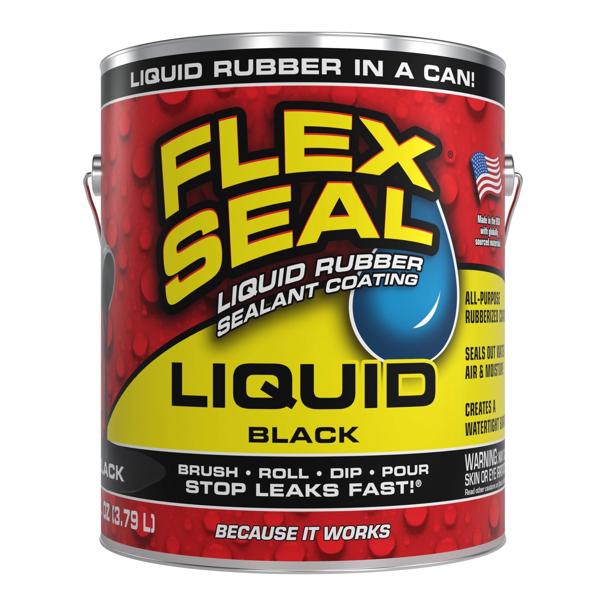 Flex Seal Liquid - Flex Seal Líquido Sellador Negro 3.79l Impermeable Y Resistente A Rayos Uv