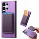 thumbnail image 1 of Funda de Cuero Magnética con Tarjetero para Samsung Galaxy S23 Ultra Cubierta Delgada Morado, 1 of 5