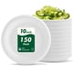 thumbnail image 1 of Platos Desechables de Papel CELLURA 25cm Paquete de 150 Compostables, 1 of 9