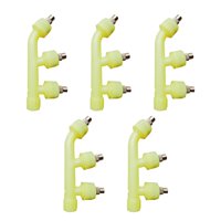 Ioensy - 5 Piezas De Aspersor De Riego De Latón Para Coche, Invernadero, Agricultura, 3 Agujeros