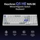 thumbnail image 2 of Teclado Keychron Q5 HE 96% con cable, RGB, intercambiable en caliente, blanco, 2 of 9