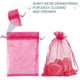 thumbnail image 3 of 100 bolsas de oganza transparentes de color rosa intenso de 5 x 7 pulgadas, bolsas con cordón para regalos de boda, bolsas de joyería, bolsas de malla para dulces, regalos de San Valentín, 3 of 5