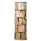 thumbnail image 1 of Biblioteca Circular Giratorio Con 5 Estantes 46x46x157cm Color Marrón Claro, 1 of 4