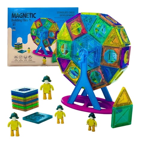N-Ofertas - Juego Magnético Bloques De Construcción Didáctico 73 Pcs