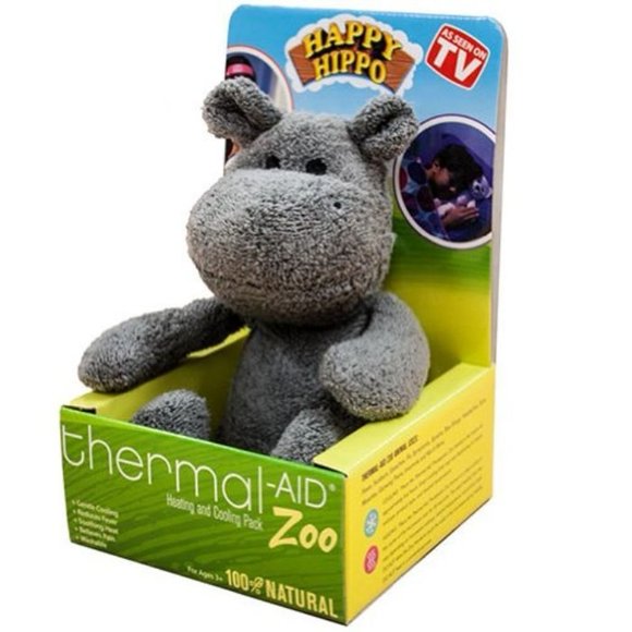 Peluche terapéutico que se puede calentar, ayuda térmica a Happy Hippo