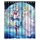 thumbnail image 1 of Cortina de ducha de cristal de Sailor Moon, juego de cortina de baño con ganchos, tamaño 60 x 72 pulgadas, 1 of 3