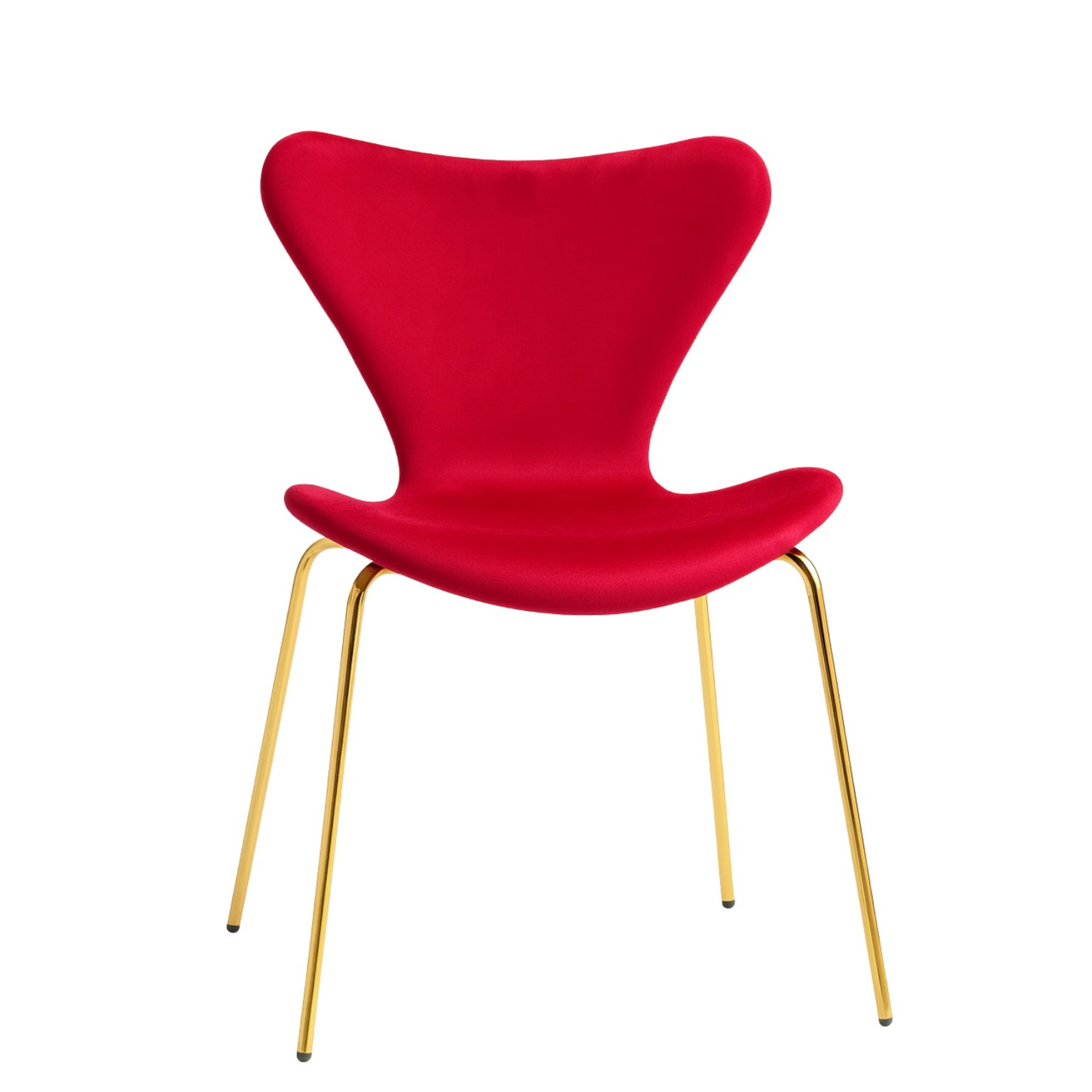 Habita2 Chile - Silla Jlove Velvet Gold - Rojo