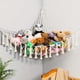 thumbnail image 2 of 1pc Hammock With Tasseled Storage Net, Bohemian Plush Animal Toy Hammock, Tasseled Queen Size Corner Net, Wall Mounted Toy Storage, With Lights Bedroom Decoration, 2 of 2