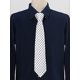 thumbnail image 2 of INSPIRE CHIC Corbata Ancha de Lunares para Hombre, Formal y Casual, Blanco, Talla Única, 2 of 5