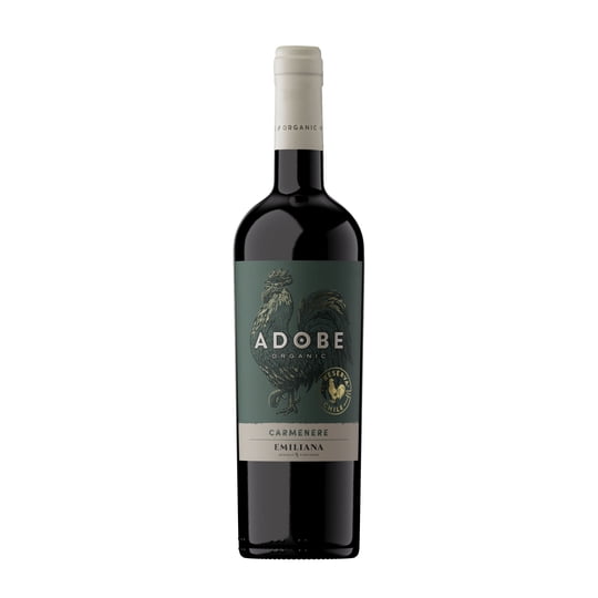 Vino Tinto Carmenere Adove Reserva Orgánico 13.5° Botella 750 cc Adobe