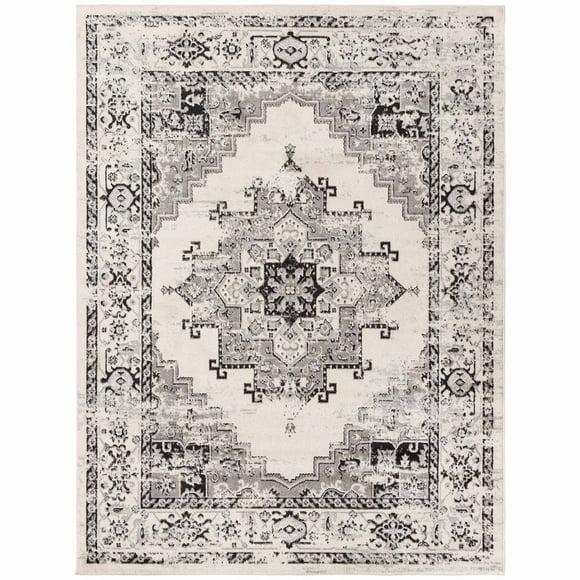 Alfombra Geil MDP206A-8-WA-8X10 - 235 x 305 cm - Beige / Gris / Negro