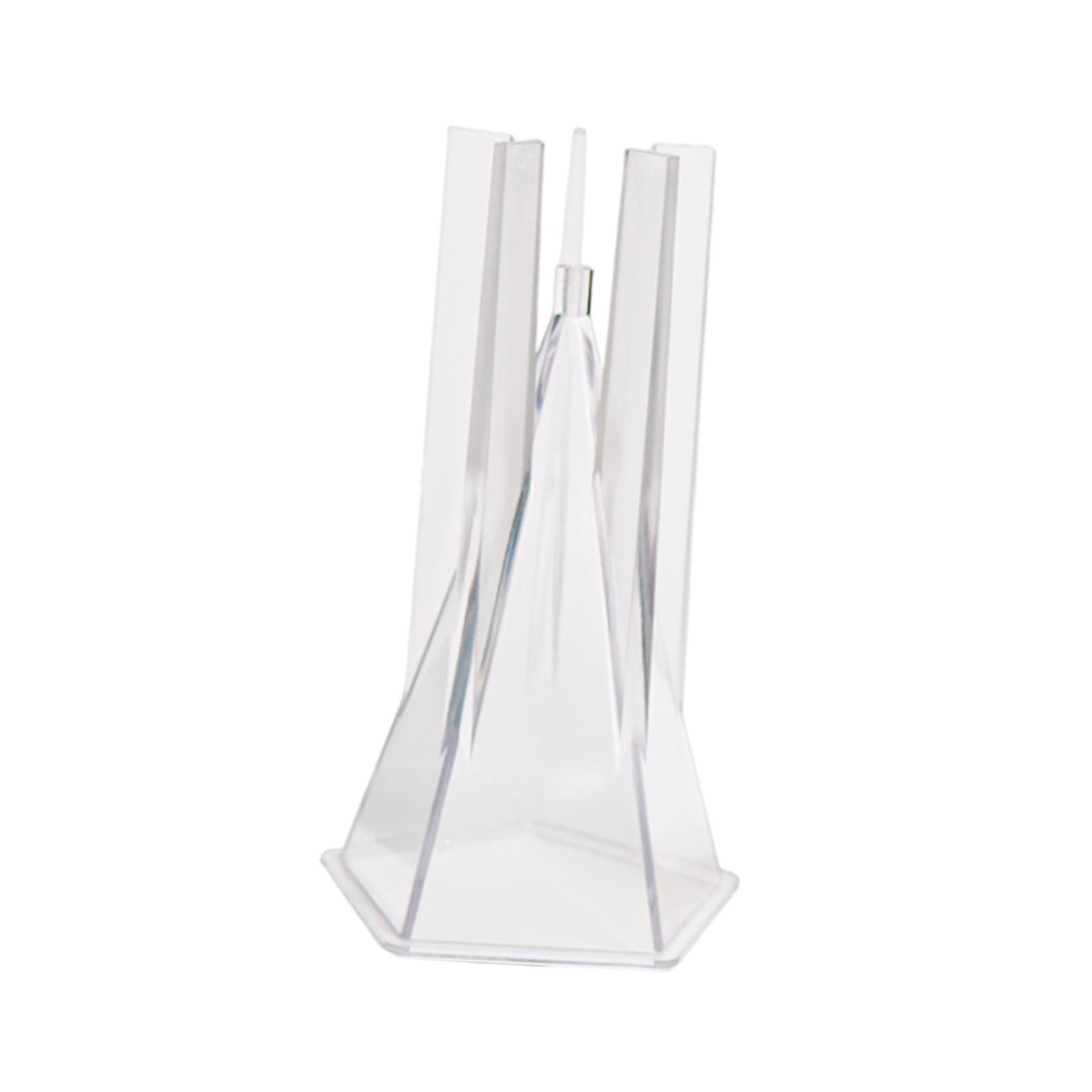 Magideal - Molde De Vela De Cono, Fabricación De Velas Duraderas En 3D, Molde De Fundición De Resina Para Manualidades, Arcilla Polimérica Diy, Escultura De Cono Pirámide Pentagonal