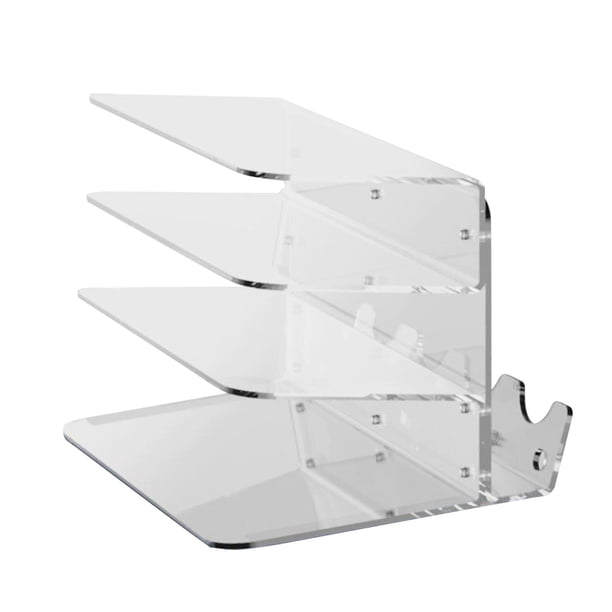 Estante de almacenamiento para teclado y ratón, soporte de exhibición para teclado, resistente, ahorro de espacio, profesional, acrílico, soporte para Claro