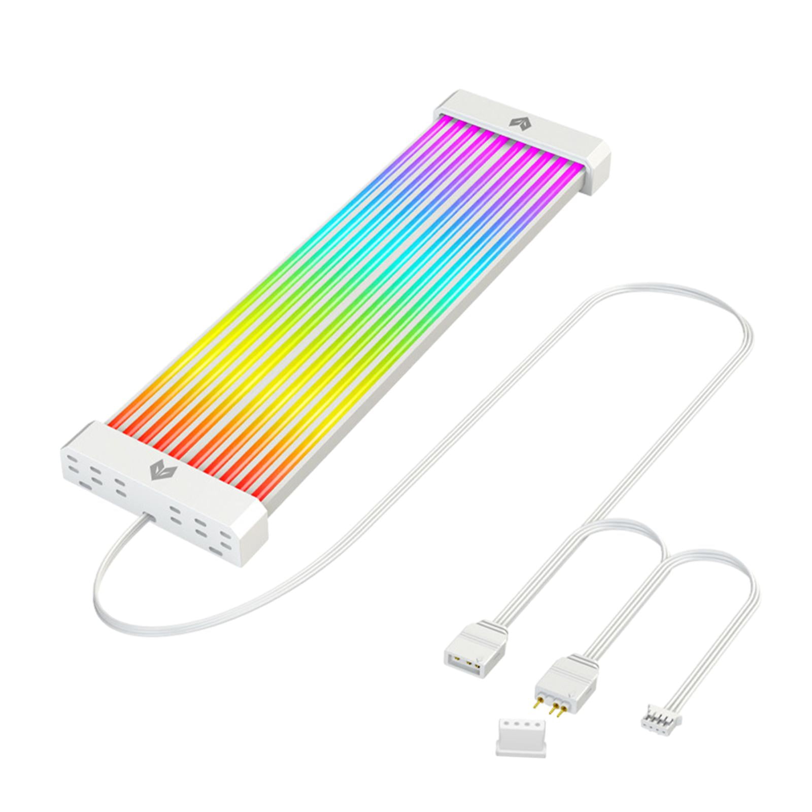 Bothyi - Cable De Extensión De Alimentación Rgb, Cable De Pc Rgb, Tira Led Flexible De Montaje Magnético 24p 3x8p