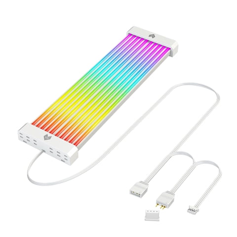 Bothyi - Cable De Extensión De Alimentación Rgb, Cable De Pc Rgb, Tira Led Flexible De Montaje Magnético 24P 3X8P
