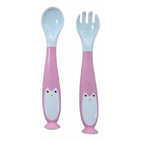 Genérico - Set 3 Pack Cubierto Flexible Entrenamiento Silicona Bebe Lau