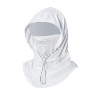 Magideal - Pasamontañas De Verano, Sombrero Para El Sol, Ligero Y Cómodo, Con Malla Nasal, Máscara De Cabeza Completa Para Jardinería, Motocicleta, Camping, Senderismo En Verano. Blanco