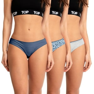 Top - Calzón Bikini Algodón Pack 3 C9