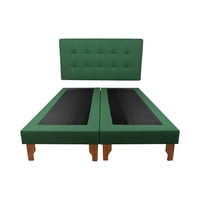 Diseños Valestrini - Cama King Lino Verde