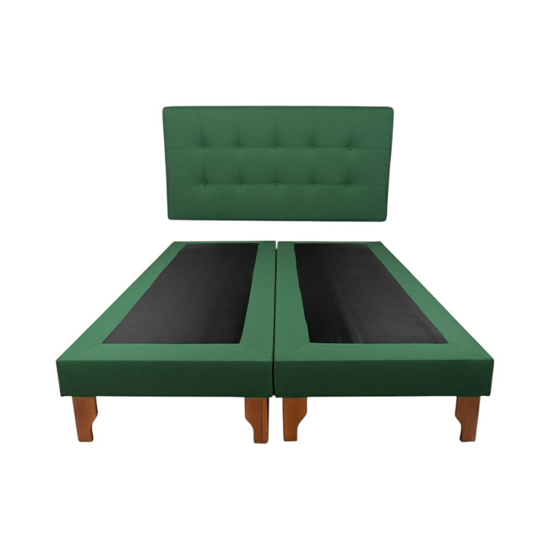 Diseños Valestrini - Cama King Lino Verde