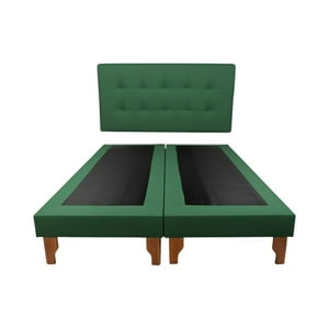 Diseños Valestrini - Cama Dos Plazas Lino Verde