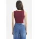 thumbnail image 3 of Polera Mujer Escote Cuadrado Liso Vino Oscuro, 3 of 4