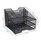 thumbnail image 2 of Organizador de archivos de escritorio Samstar Mesh con 3 bandejas de papel negro, 2 of 7