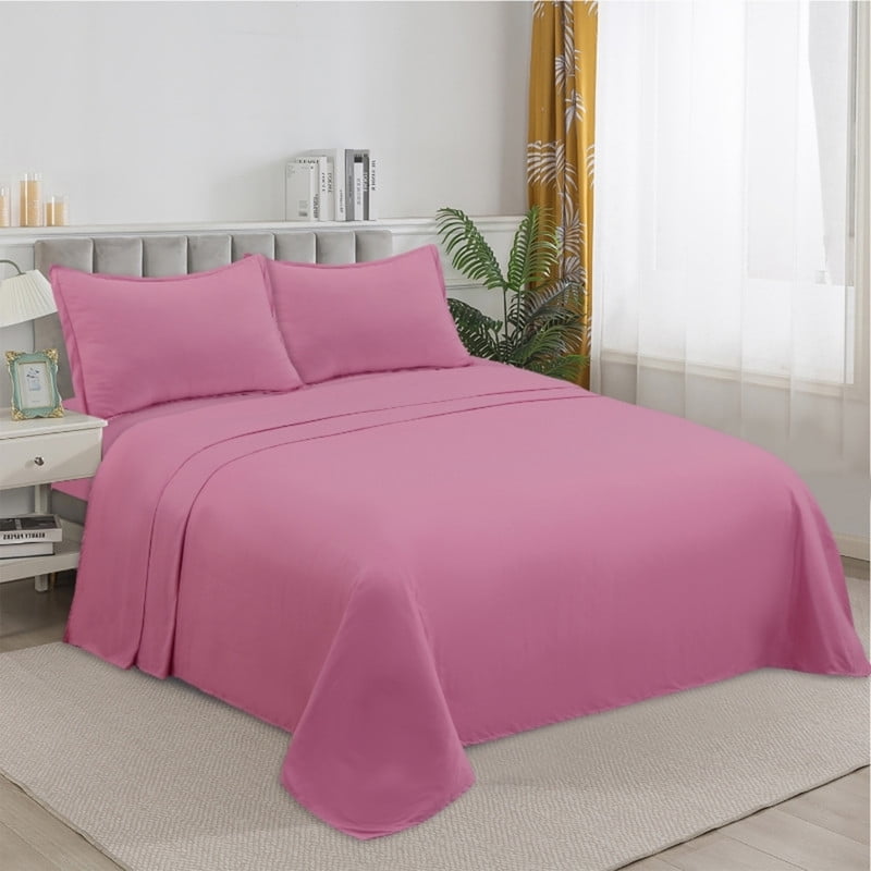 Genérico - Juego De Sabanas 100% Algodón King + 1 Funda Para Almohada 50x70cm