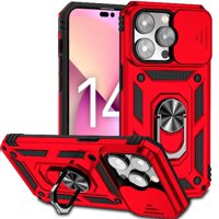 Estuche Gangxun Para Iphone 14 Pro Max, Soporte Giratorio 360°, Estilo Mecánico Y Magnético