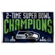 thumbnail image 1 of Banner Flag WinCraft Seattle Seahawks 2 veces Super Bowl, 1 of 6
