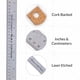 thumbnail image 2 of Regla de metal con respaldo de corcho Breman Precision 30 cm, 2 of 7