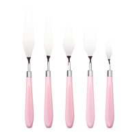 Bothyi - 5X Paleta Cuchillo Accesorios De Pintura Al Óleo Herramientas De Arte Para Lienzo Acuarela
