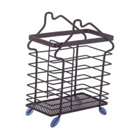 Bothyi - Soporte Para Utensilios De Mostrador Con Doble Ranura Para El Hogar, Escurridor De Cubiertos Multifunción