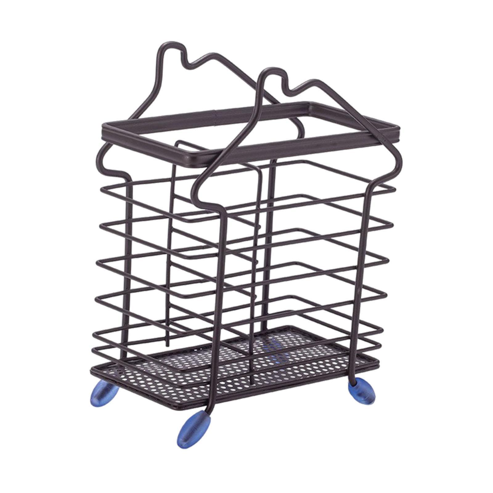 Bothyi - Soporte Para Utensilios De Mostrador Con Doble Ranura Para El Hogar, Escurridor De Cubiertos Multifunción