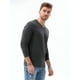 thumbnail image 1 of Polera Hombre Manga Larga Cuello V Gris Talla L, 1 of 3